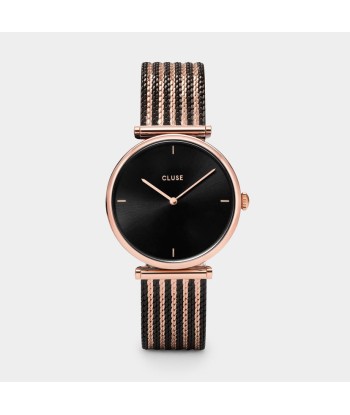 Cluse - Montre La Triomphe Mesh Bicolore Noire Rose Gold acheter en ligne