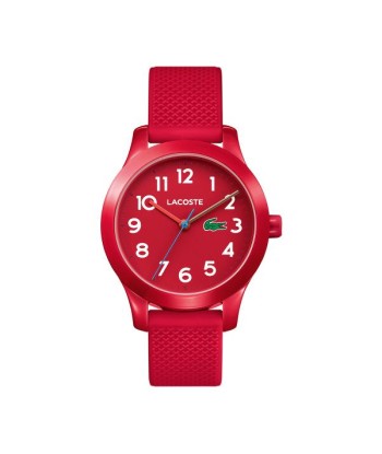 Lacoste - Montre Enfant Bracelet Silicone Rouge Faites des économies