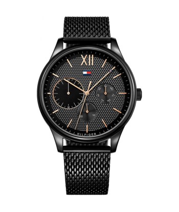 Tommy Hilfiger - Montre Homme Multifonctions Acier Noir français