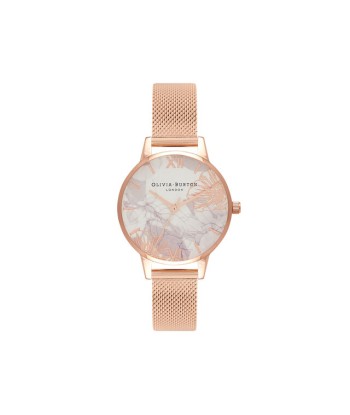 Olivia Burton - Montre Florale Rose Gold Maille Milanaise france