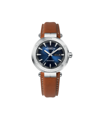 Michel Herbelin - Montre Newport Automatique Cuir fond Bleu commande en ligne