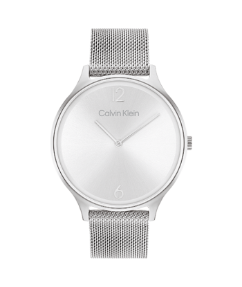 Calvin Klein - Montre Timeless Maille Milanaise Grise Comparez et commandez 