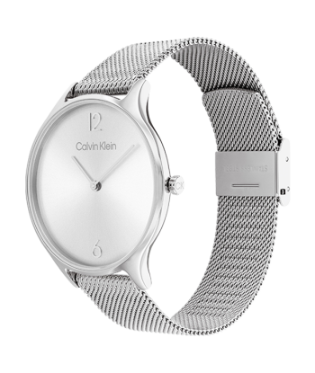 Calvin Klein - Montre Timeless Maille Milanaise Grise Comparez et commandez 