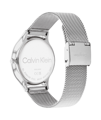 Calvin Klein - Montre Timeless Maille Milanaise Grise Comparez et commandez 