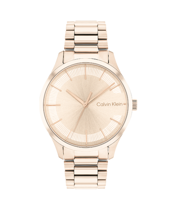 Calvin Klein - Montre Iconic Bracelet Champagne pas cher 