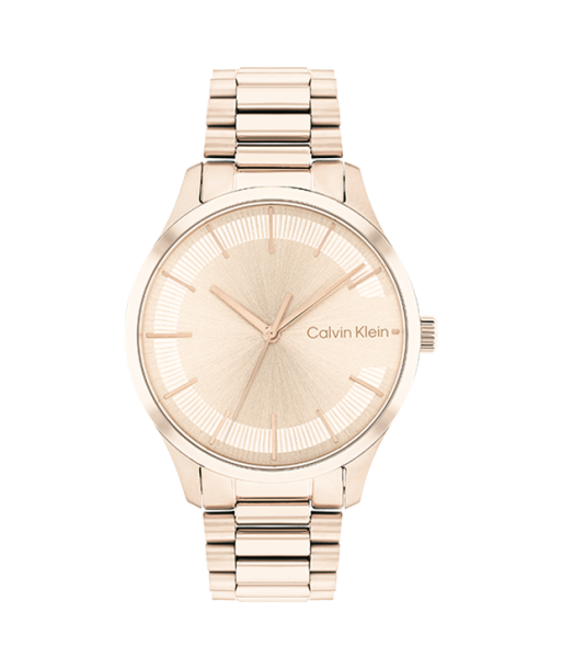 Calvin Klein - Montre Iconic Bracelet Champagne pas cher 