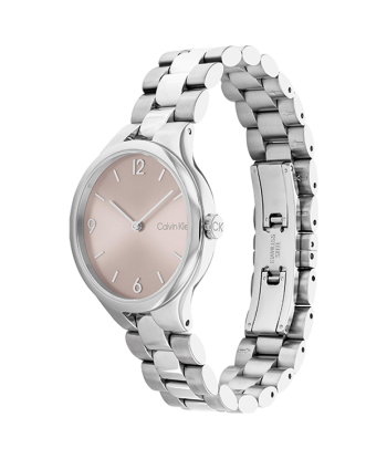 Calvin Klein - Montre Timeless Rose & Bracelet Acier sur le site 