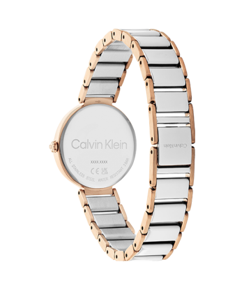 Calvin Klein - Montre Timeless Bicolore & Cristaux Paris Déstockage Promo