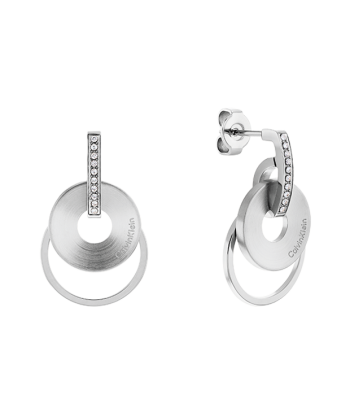 Calvin Klein - Boucles d'Oreilles Cercles et Cristaux le concept de la Pate a emporter 