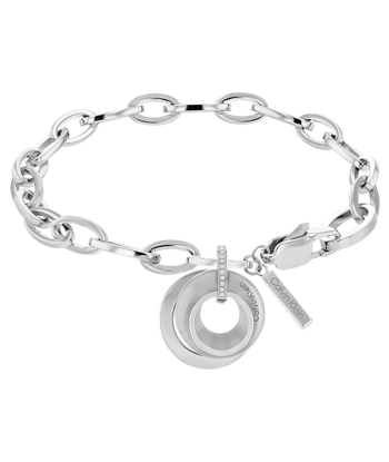 Calvin Klein - Bracelet Pendentifs Cercles & Cristaux Acier shop