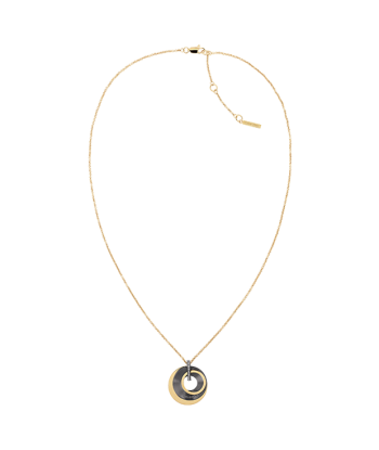 Calvin Klein - Collier Doré Pendentif Cercles & Cristaux de technologie