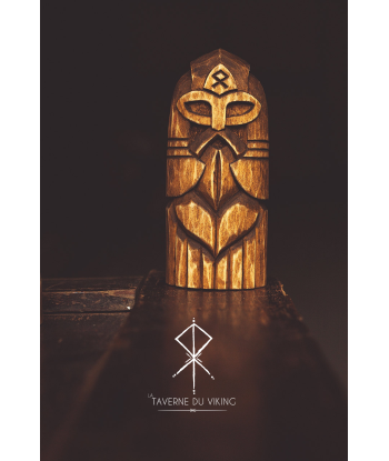 STATUETTE VIKING EN BOIS - DIEU ODIN Petite Taille des créatures d'habitude