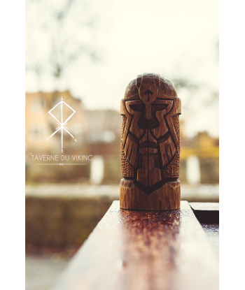 STATUETTE VIKING EN BOIS - THOR Petite Taille de technologie