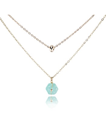 Collier femme Hexagone Aqua Fin de série