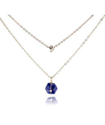 Collier femme Hexagone Lapis meilleur choix