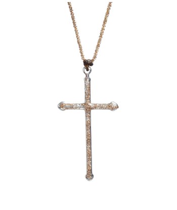 Collier croix XXL argent/doré sélection de produits