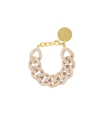 Flat Chain Bracelet - Beige Par le système avancé 