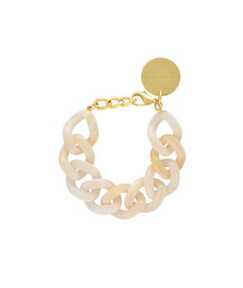 Flat Chain Bracelet - Pearl Marble meilleur choix