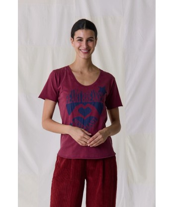 T-shirt Tizia - Wine Vous souhaitez 