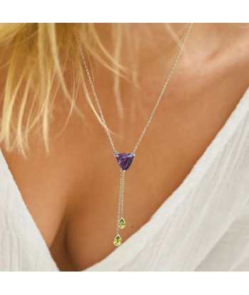 Collier Améthyste "Cristal" solde