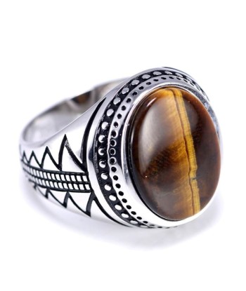 Bague Oeil de Tigre Homme chez Cornerstreet bien 