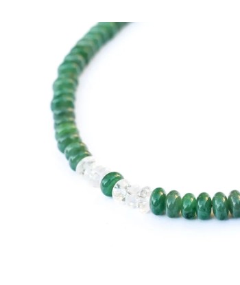 Collier Aventurine et Cristal de Roche pas cher