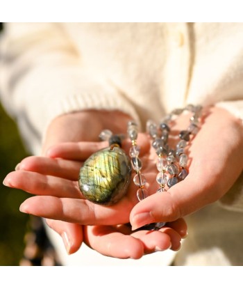 Collier Labradorite Yoga paiement sécurisé