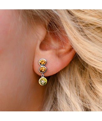 Boucles d'oreilles Citrine pas cher chine