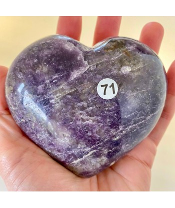 Gros Coeur de Lépidolite et quartz fumé (anti-stress / meilleur sommeil) sélection de produits