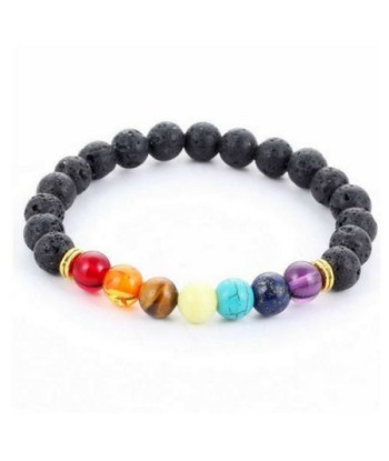 Bracelet "Guérison Pierres de lave 7 Chakras" (2 achetés + 1 offert) de l' environnement